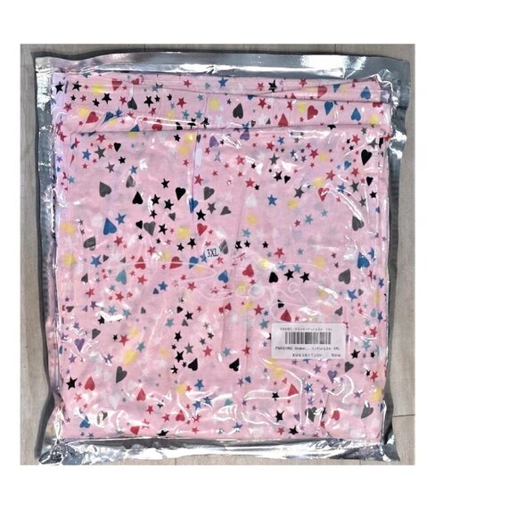 PNAEONG Capri Pajama Pants Lounge Causal ,Pink +Purple,3XL, 2PK - Picture 2 of 3